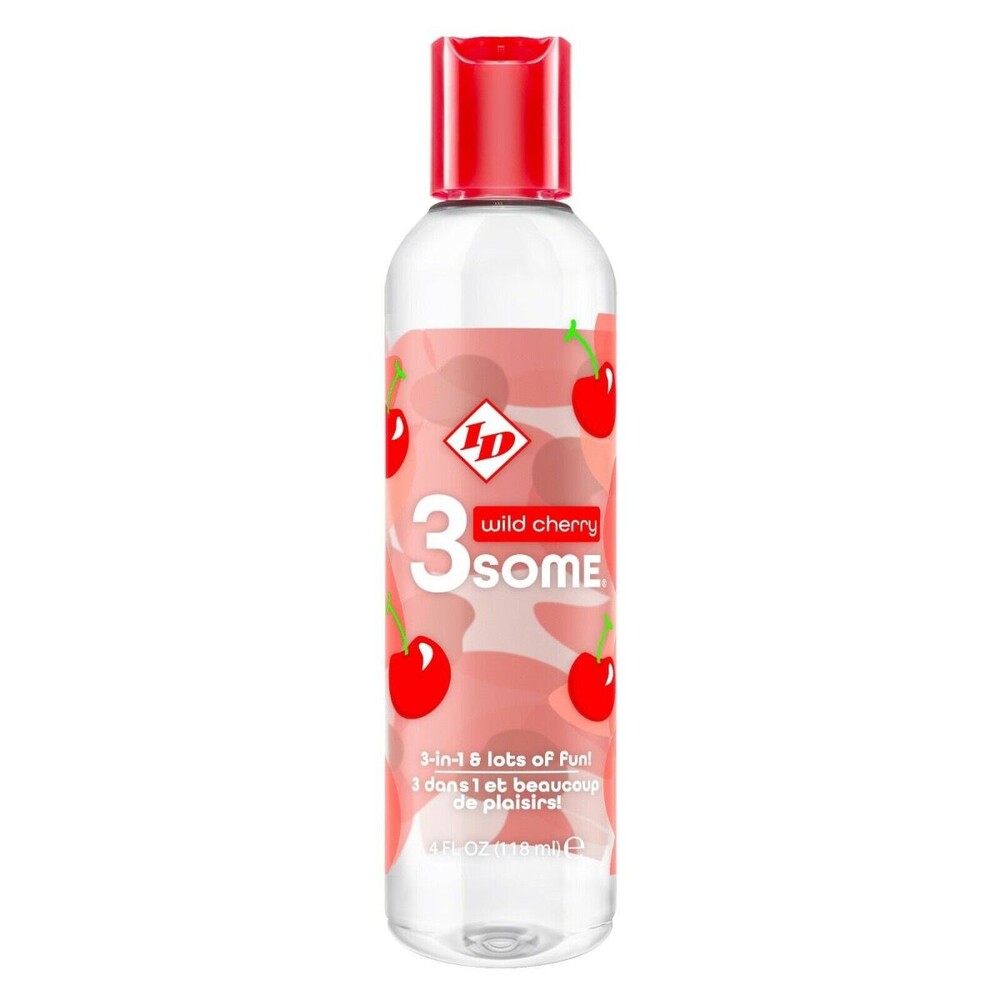 Vibrators, Sex Toy Kits and Sex Toys at Cloud9Adults - ID 3some Wild Cherry 3 In 1 Lubricant 118ml - Buy Sex Toys Online