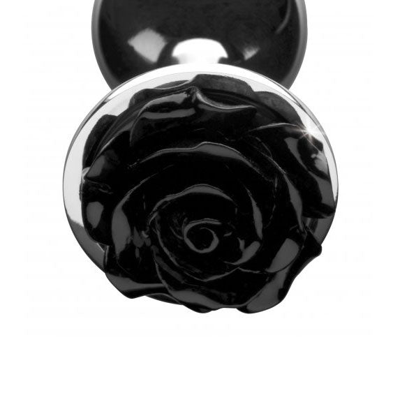 Vibrators, Sex Toy Kits and Sex Toys at Cloud9Adults - Booty Sparks Black Rose Anal Plug Medium - Buy Sex Toys Online