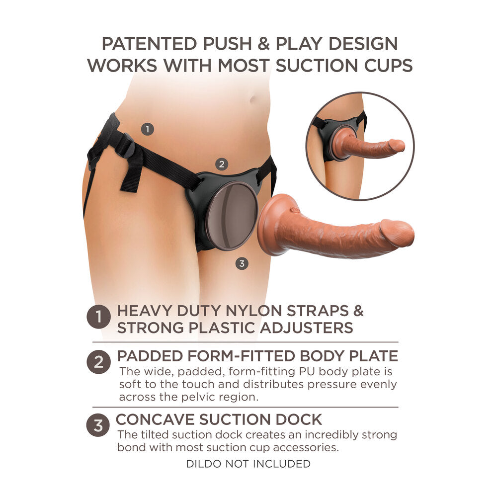 Vibrators, Sex Toy Kits and Sex Toys at Cloud9Adults - King Cock Comfy Body Dock Strap On Harness - Buy Sex Toys Online