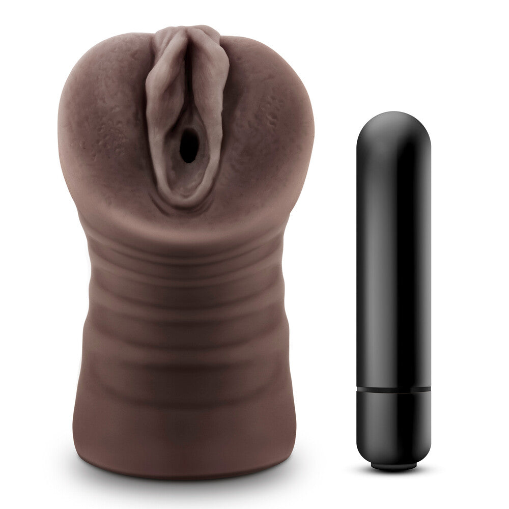 Vibrators, Sex Toy Kits and Sex Toys at Cloud9Adults - Hot Chocolate Brianna Vagina Vibrating Masturbator - Buy Sex Toys Online
