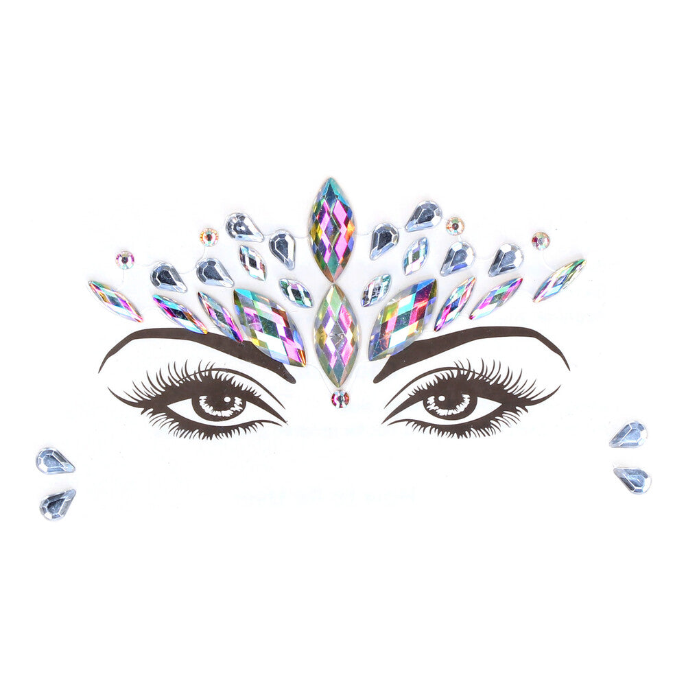 Vibrators, Sex Toy Kits and Sex Toys at Cloud9Adults - Le Desir Dazzling Crowned Face Bling Sticker - Buy Sex Toys Online