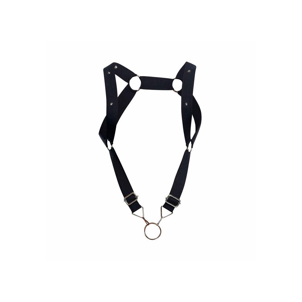 Vibrators, Sex Toy Kits and Sex Toys at Cloud9Adults - Male Basics Dngeon Straight Back Harness With Cockring - Buy Sex Toys Online