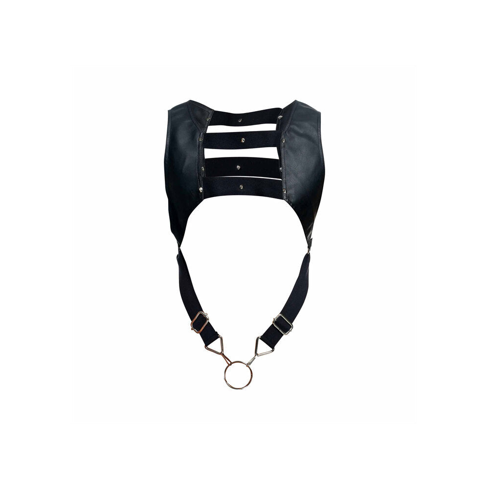 Vibrators, Sex Toy Kits and Sex Toys at Cloud9Adults - Male Basics Dngeon Crop Top Cockring Harness - Buy Sex Toys Online