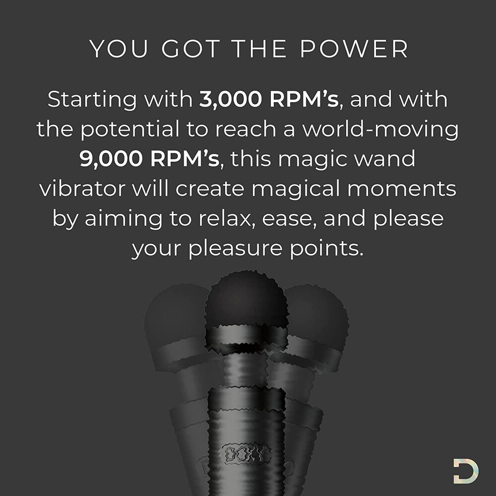 Vibrators, Sex Toy Kits and Sex Toys at Cloud9Adults - Doxy Die Cast 3 Rechargeable Wand Matte Black - Buy Sex Toys Online