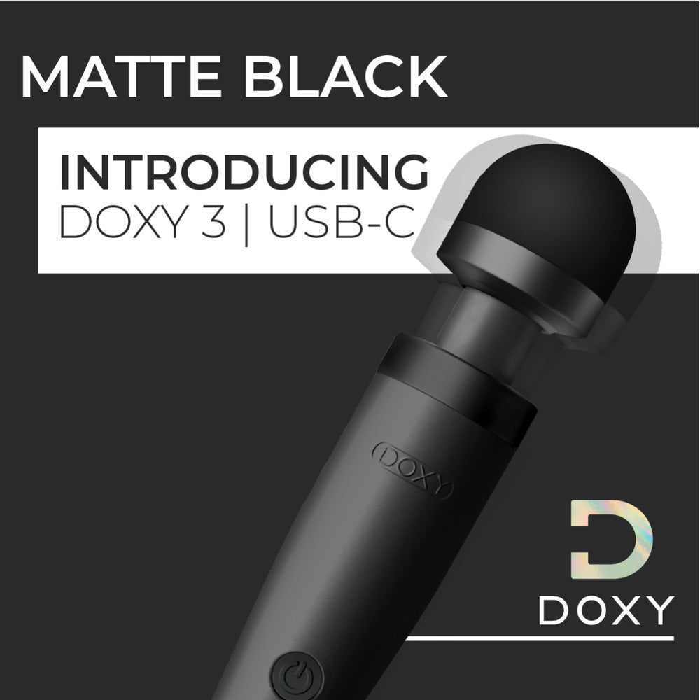 Vibrators, Sex Toy Kits and Sex Toys at Cloud9Adults - Doxy Wand 3 Black USB Powered - Buy Sex Toys Online