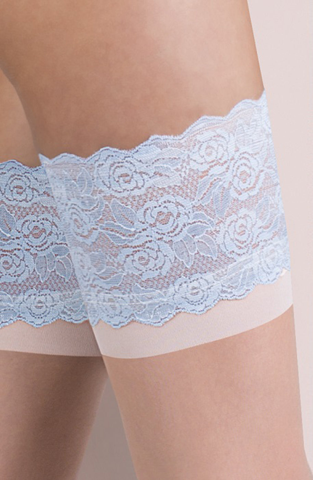 Vibrators, Sex Toy Kits and Sex Toys at Cloud9Adults - Gabriella 473 Katherine Hold ups Natural/White/Blue - Buy Sex Toys Online