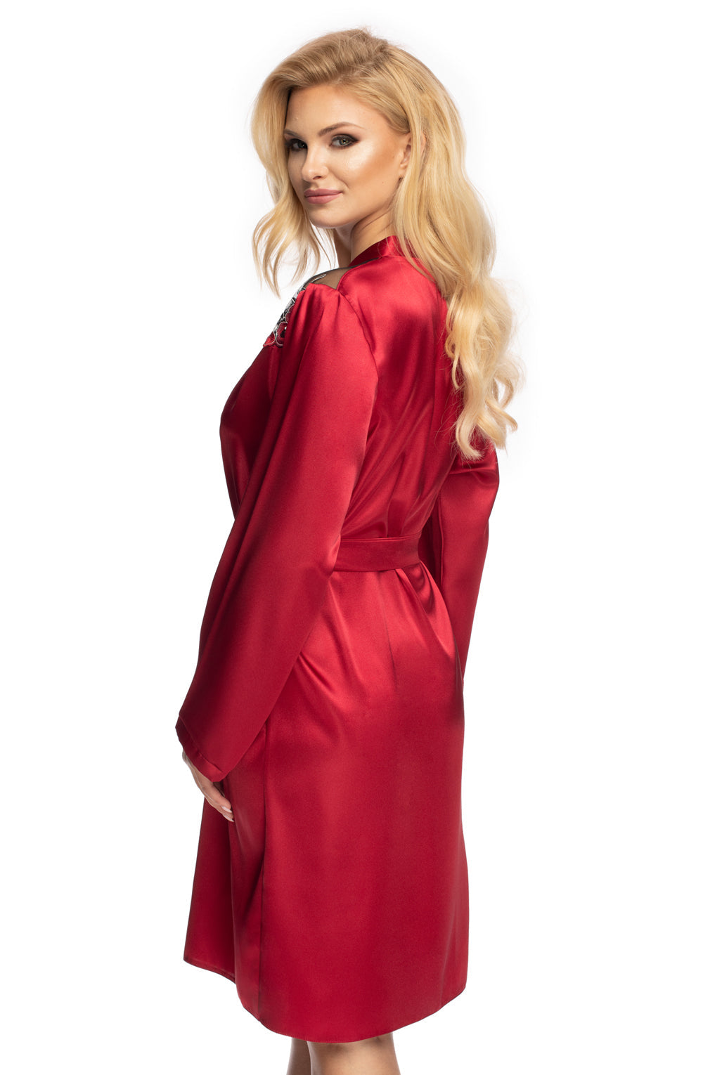Vibrators, Sex Toy Kits and Sex Toys at Cloud9Adults - Irall Elodie Dressing Gown Burgundy - Buy Sex Toys Online