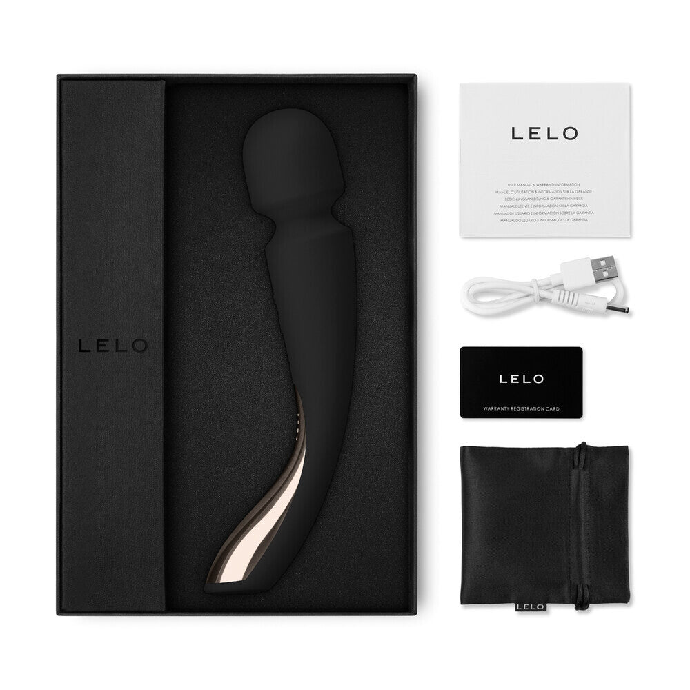Vibrators, Sex Toy Kits and Sex Toys at Cloud9Adults - Lelo Smart Wand 2 Med Black - Buy Sex Toys Online