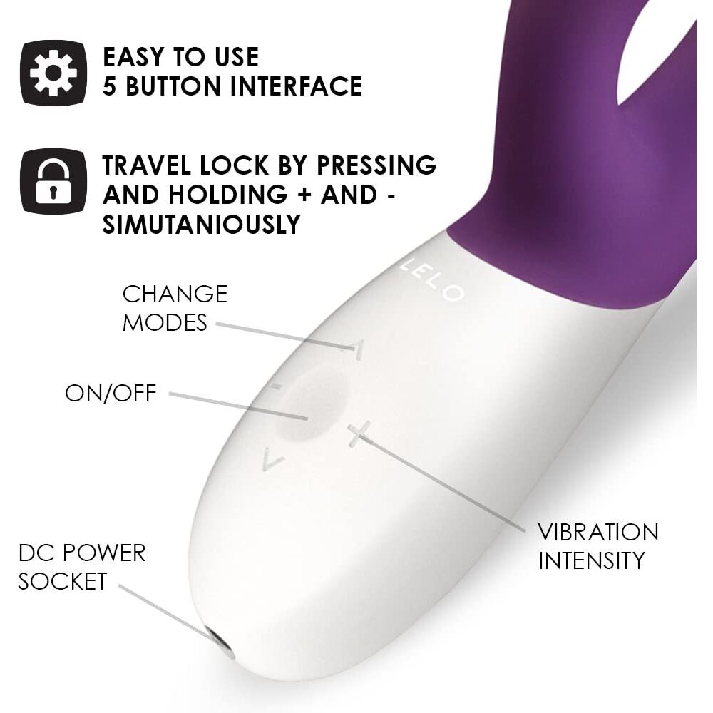 Vibrators, Sex Toy Kits and Sex Toys at Cloud9Adults - Lelo Ina Wave 2 Luxury Rechargeable Vibe Plum - Buy Sex Toys Online