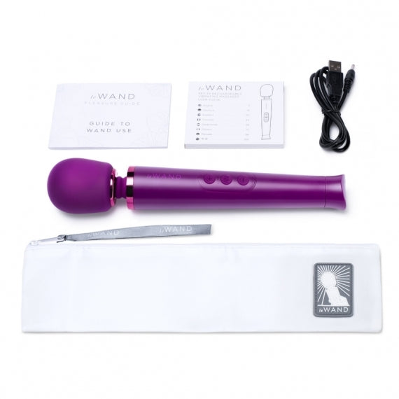 Vibrators, Sex Toy Kits and Sex Toys at Cloud9Adults - Le Wand Petite Rechargeable Vibrating Massager Dark Cherry - Buy Sex Toys Online