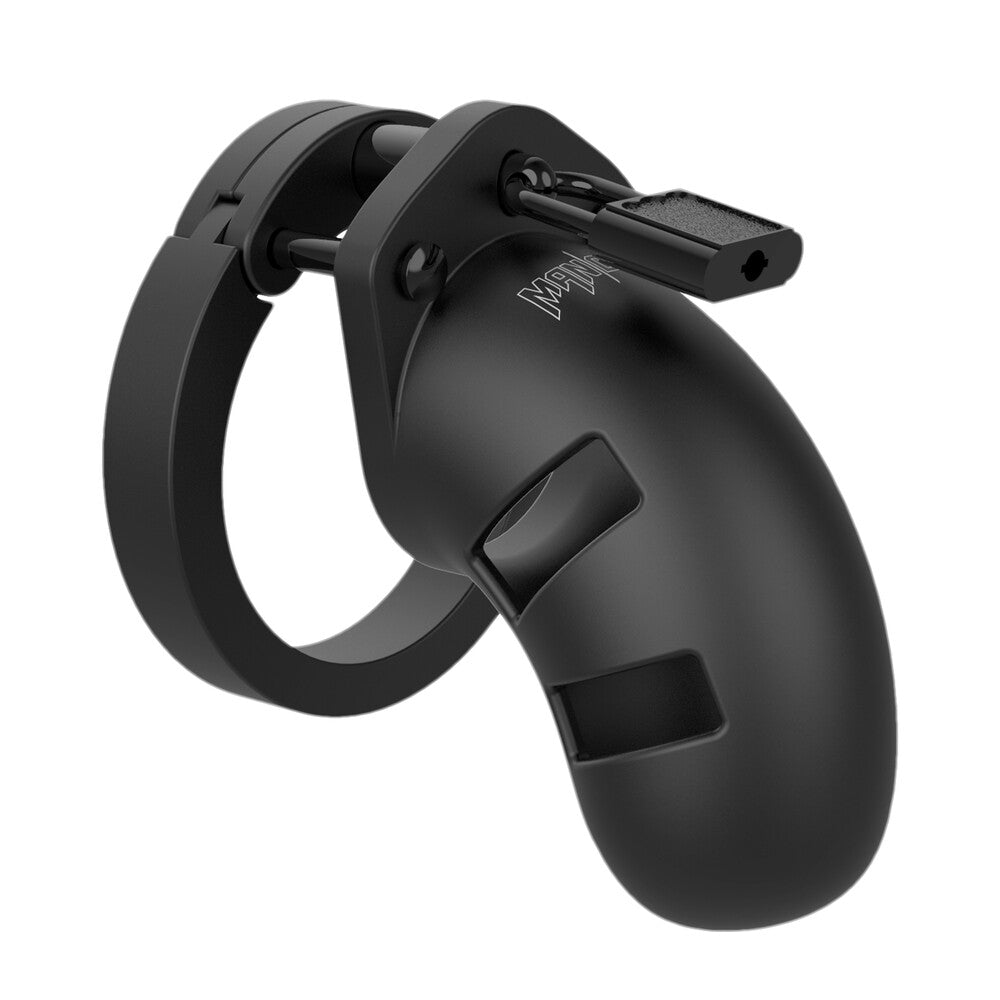 Vibrators, Sex Toy Kits and Sex Toys at Cloud9Adults - Man Cage 20 Male 3.5 Inch Black Silicone Chastity Cage - Buy Sex Toys Online