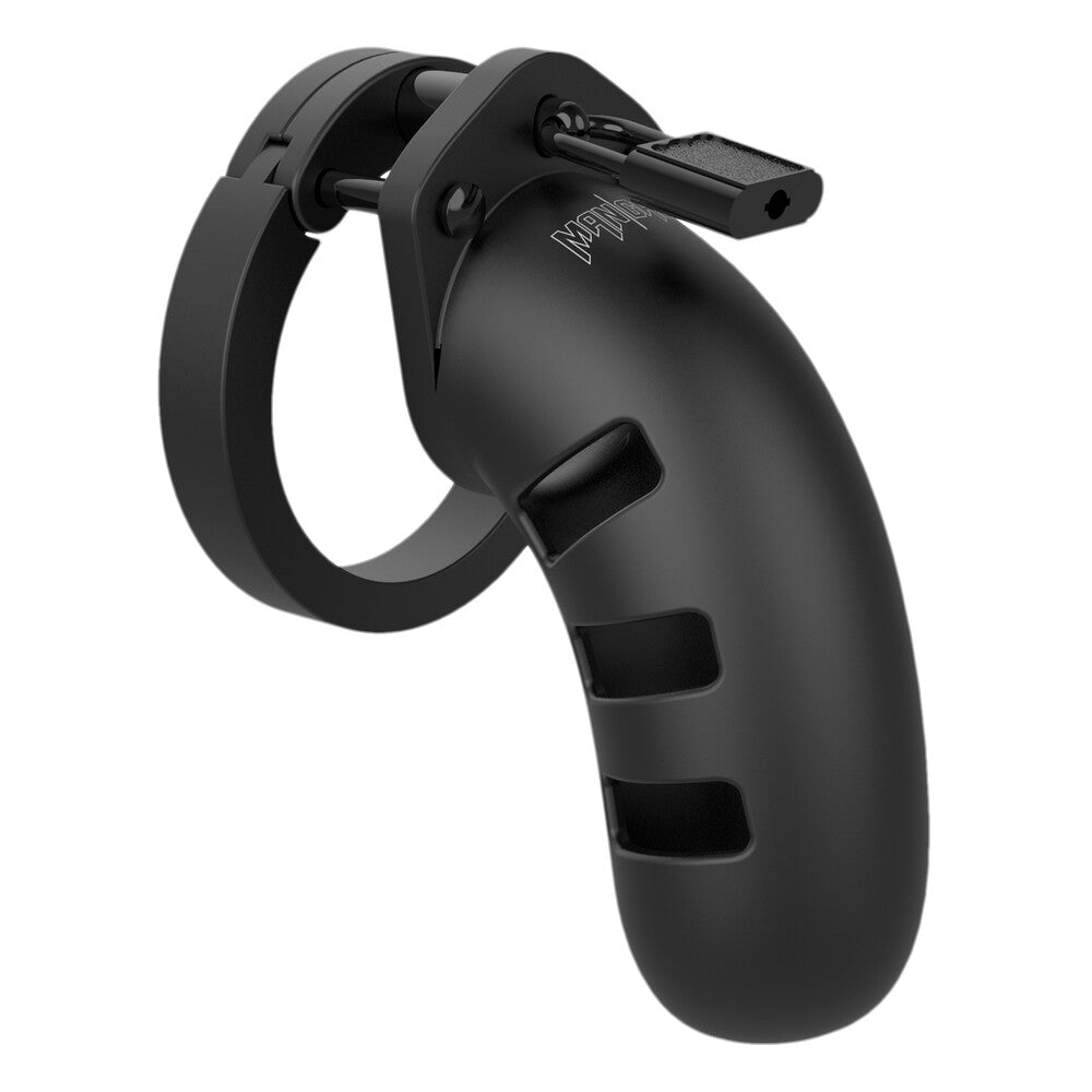 Vibrators, Sex Toy Kits and Sex Toys at Cloud9Adults - Man Cage 21 Male 4.5 Inch Black Silicone Chastity Cage - Buy Sex Toys Online