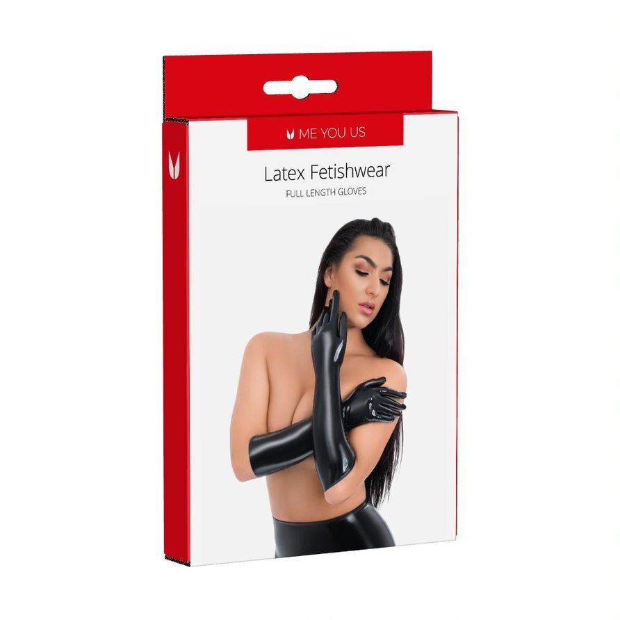 Vibrators, Sex Toy Kits and Sex Toys at Cloud9Adults - Me You Us Latex Full Length Glove - Buy Sex Toys Online