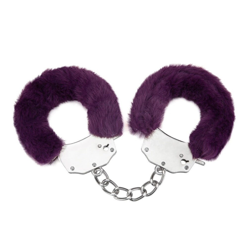 Vibrators, Sex Toy Kits and Sex Toys at Cloud9Adults - Me You Us Furry Handcuffs Purple - Buy Sex Toys Online