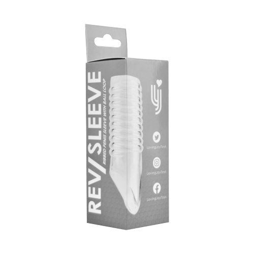 Vibrators, Sex Toy Kits and Sex Toys at Cloud9Adults - Rev-Sleeves Ribbed Penis Sleeve with Ball Loop - Buy Sex Toys Online