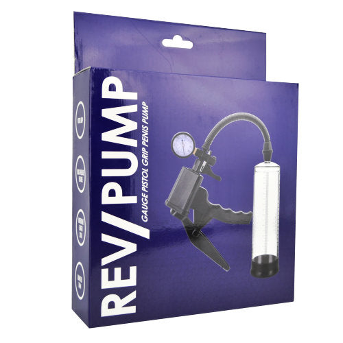 Vibrators, Sex Toy Kits and Sex Toys at Cloud9Adults - Rev-Pump Gauge Pistol Grip Penis Pump - Buy Sex Toys Online