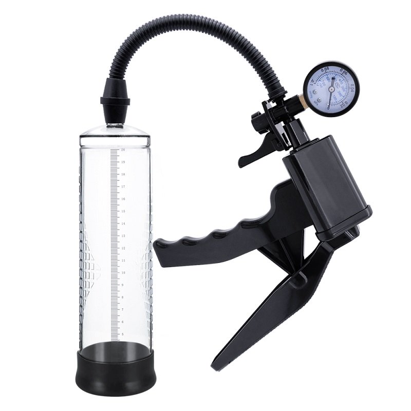 Vibrators, Sex Toy Kits and Sex Toys at Cloud9Adults - Rev-Pump Gauge Pistol Grip Penis Pump - Buy Sex Toys Online
