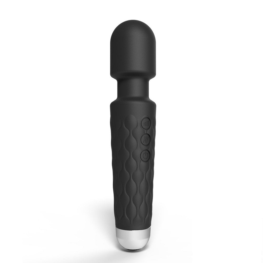 Vibrators, Sex Toy Kits and Sex Toys at Cloud9Adults - Loving Joy 20 Function Wand Vibrator Black - Buy Sex Toys Online