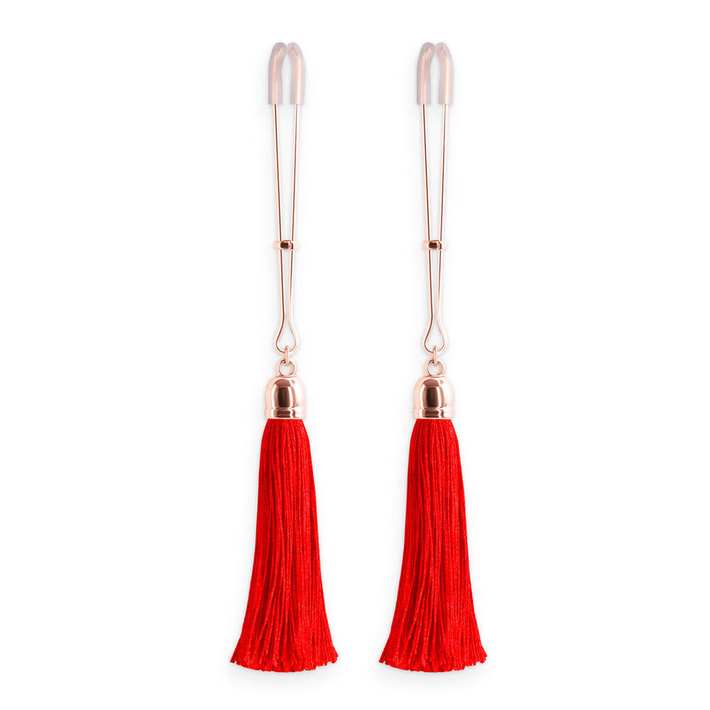 Vibrators, Sex Toy Kits and Sex Toys at Cloud9Adults - Bound Nipple Clamps Red Tassel - Buy Sex Toys Online