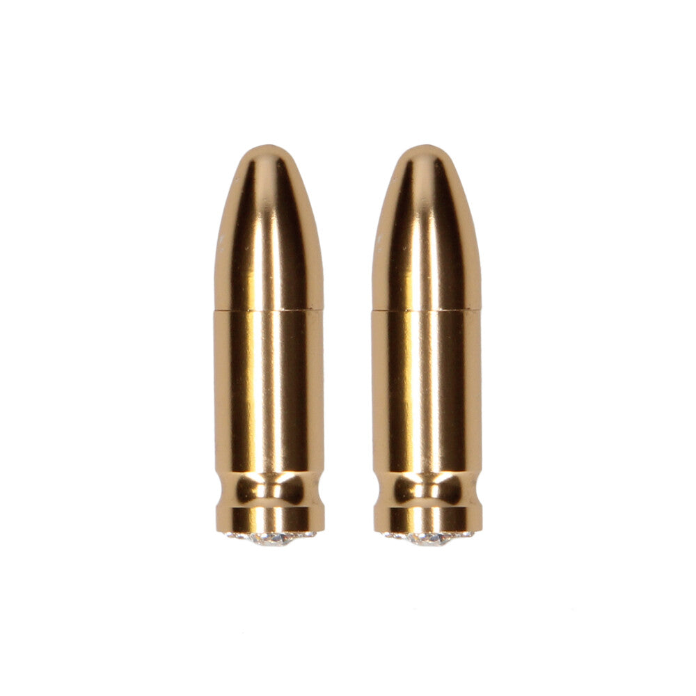 Vibrators, Sex Toy Kits and Sex Toys at Cloud9Adults - Ouch Magnetic Nipple Clamps Diamond Bullet Gold - Buy Sex Toys Online
