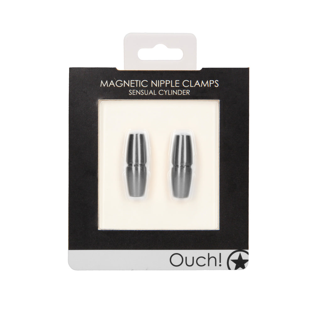 Vibrators, Sex Toy Kits and Sex Toys at Cloud9Adults - Ouch Magnetic Sensual Cylinder Nipple Clamps - Buy Sex Toys Online