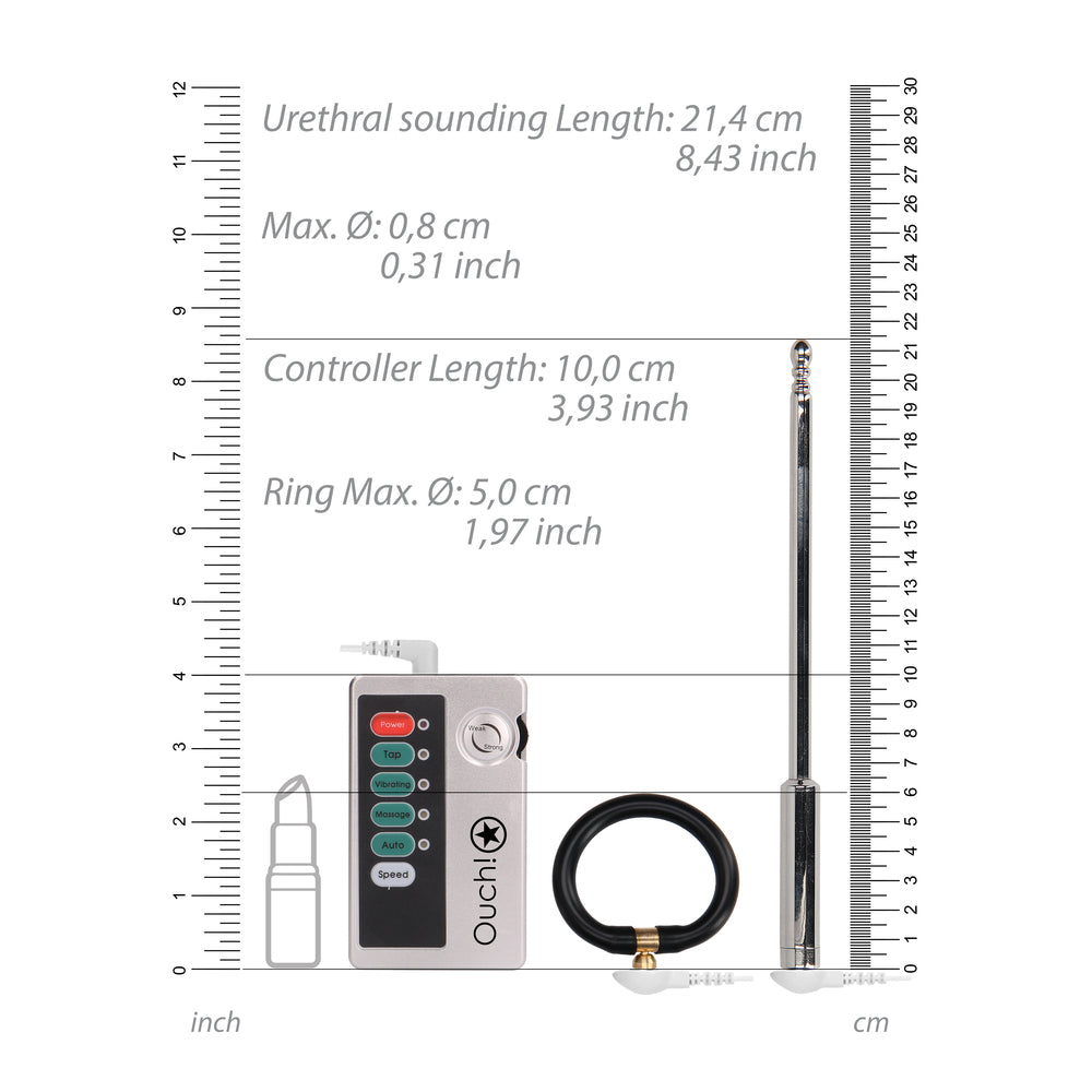 Vibrators, Sex Toy Kits and Sex Toys at Cloud9Adults - Ouch E Stimulation Urethral Sounding Set - Buy Sex Toys Online