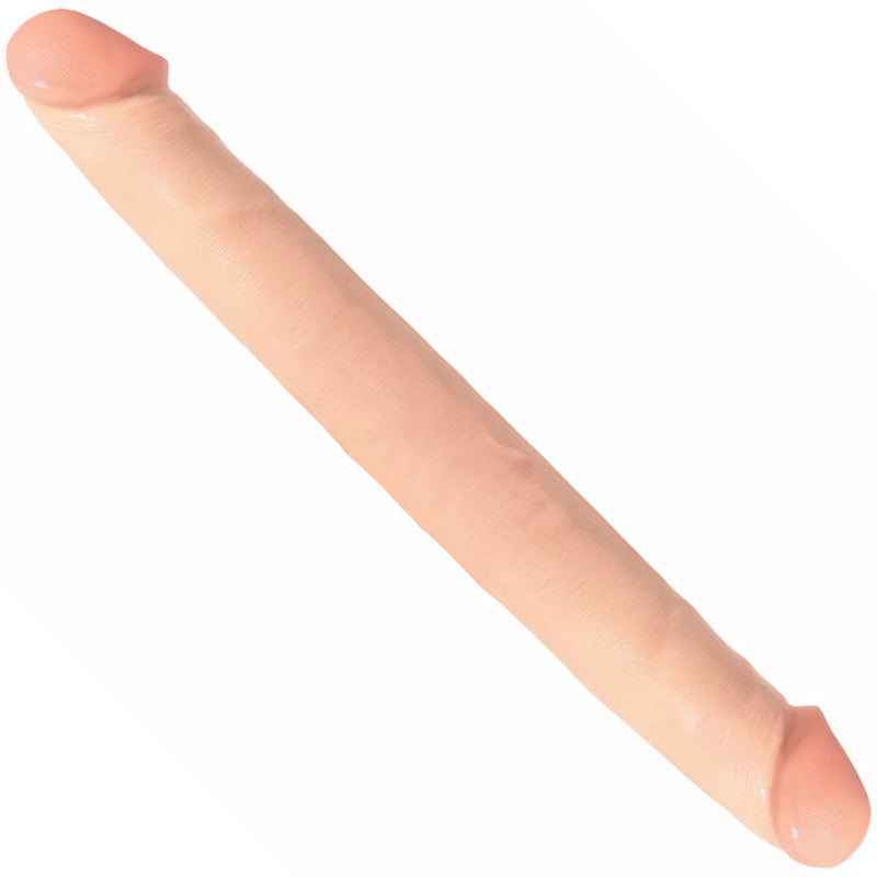 Vibrators, Sex Toy Kits and Sex Toys at Cloud9Adults - Basix 12 Inch Double Dong Flesh - Buy Sex Toys Online