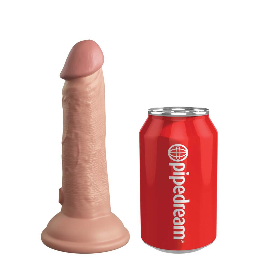 Vibrators, Sex Toy Kits and Sex Toys at Cloud9Adults - King Cock Elite 6 Inch Dual Density Dildo Caramel - Buy Sex Toys Online