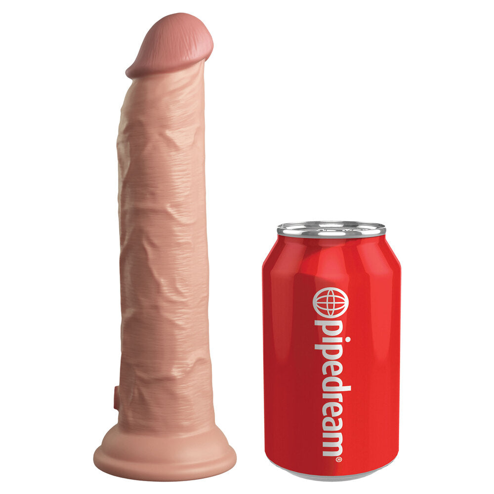 Vibrators, Sex Toy Kits and Sex Toys at Cloud9Adults - King Cock Elite 9 Inch Dual Density Vibrating Cock Flesh Pink - Buy Sex Toys Online