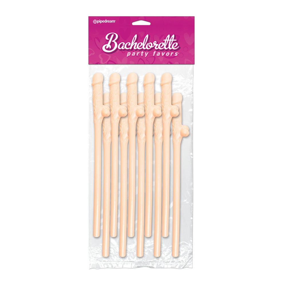 Vibrators, Sex Toy Kits and Sex Toys at Cloud9Adults - Bachelorette Party Favors 10 Pecker Straws Flesh - Buy Sex Toys Online