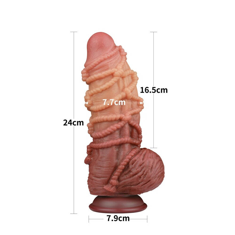 Vibrators, Sex Toy Kits and Sex Toys at Cloud9Adults - Lovetoy Extreme Dildo With Rope Pattern - Buy Sex Toys Online