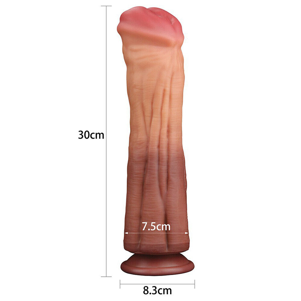 Vibrators, Sex Toy Kits and Sex Toys at Cloud9Adults - Lovetoy 12 Inch Dual Layered Silicone Horse Cock - Buy Sex Toys Online