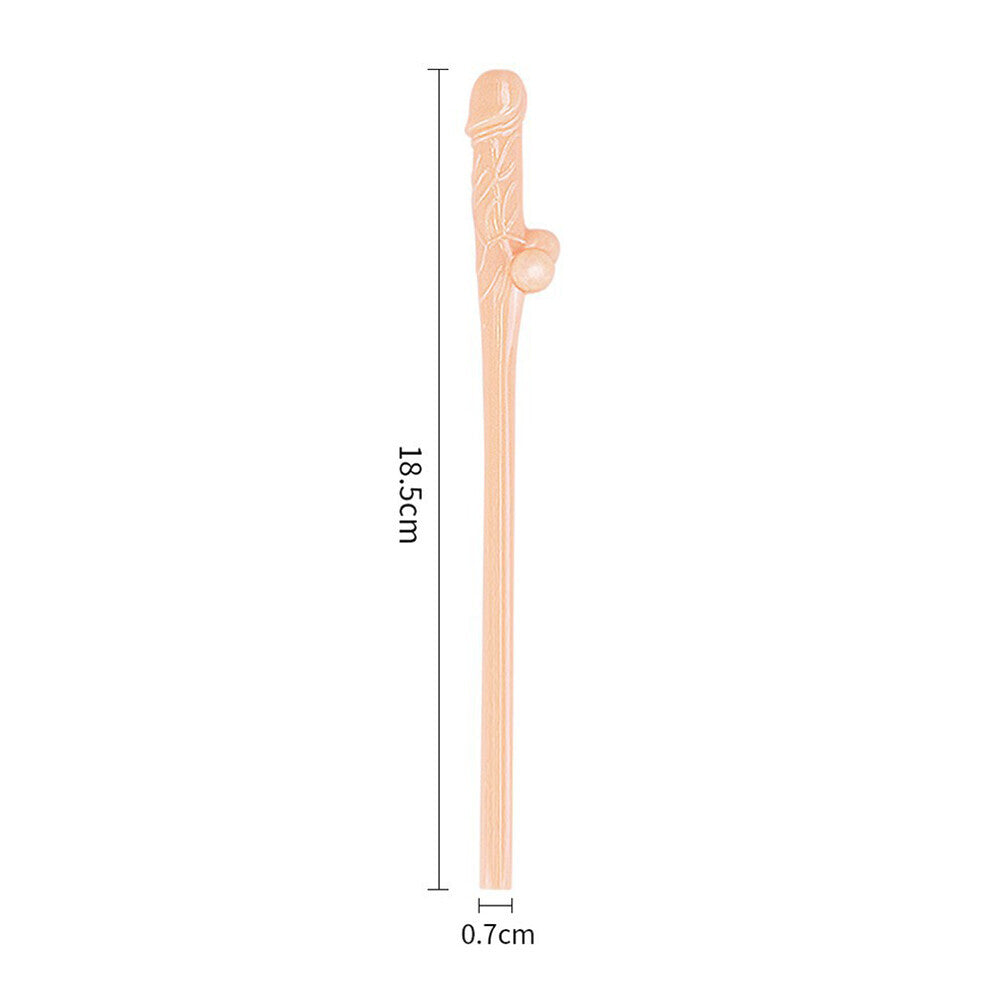 Vibrators, Sex Toy Kits and Sex Toys at Cloud9Adults - Lovetoy Pack Of 9 Willy Straws Flesh Pink - Buy Sex Toys Online