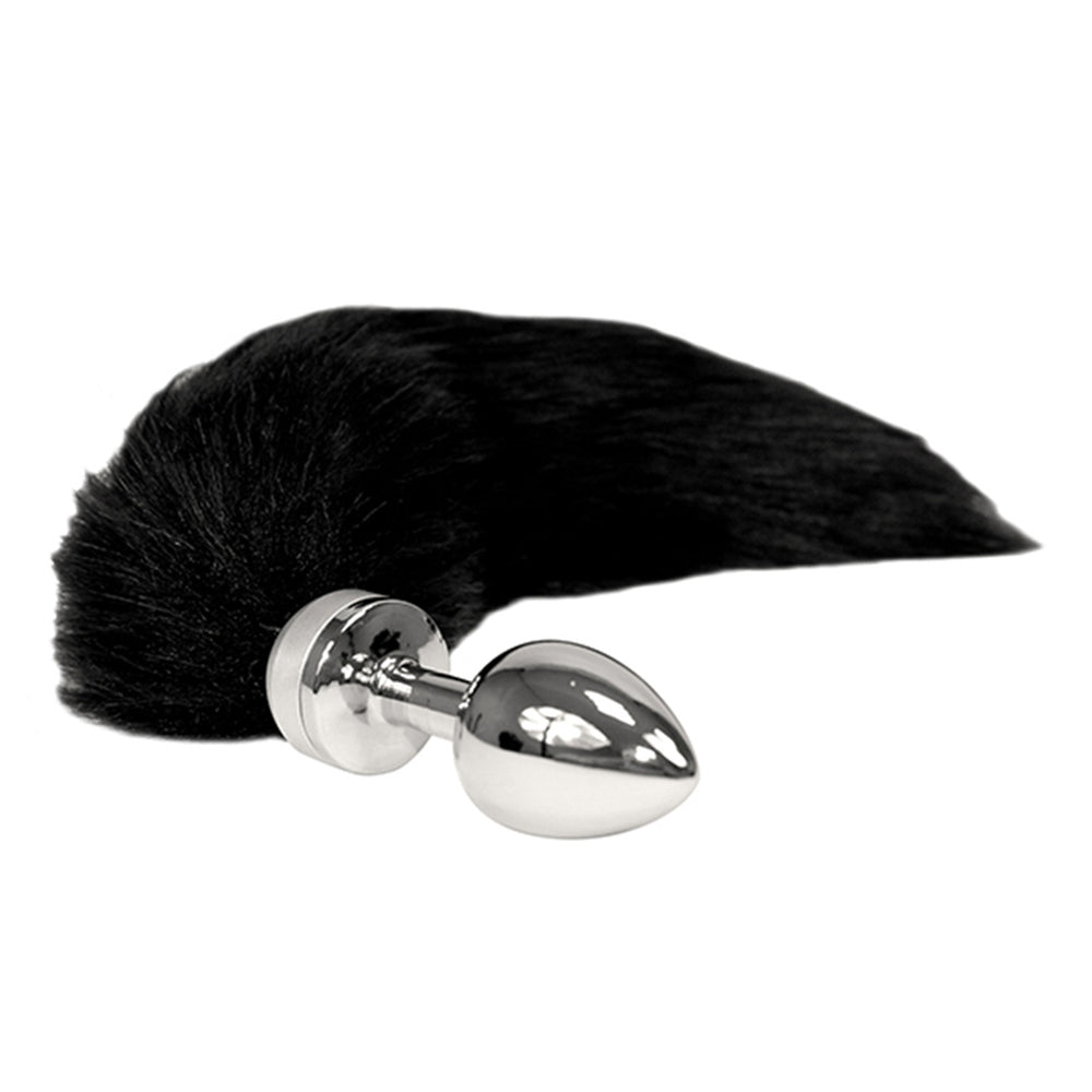 Vibrators, Sex Toy Kits and Sex Toys at Cloud9Adults - Small Butt Plug With Black Tail - Buy Sex Toys Online