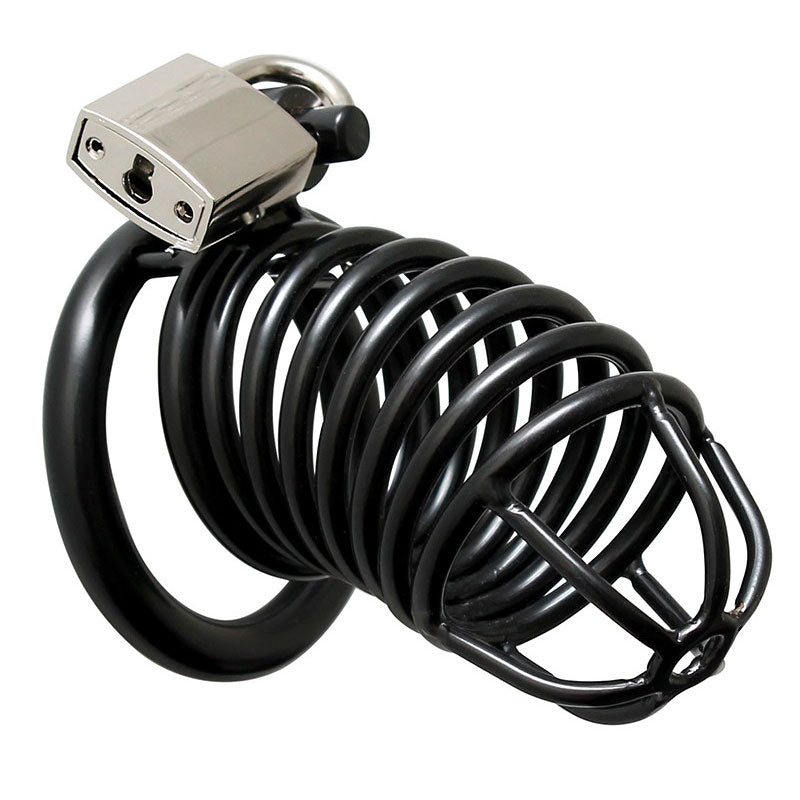 Vibrators, Sex Toy Kits and Sex Toys at Cloud9Adults - Metal Male Chastity Device With Padlock - Buy Sex Toys Online
