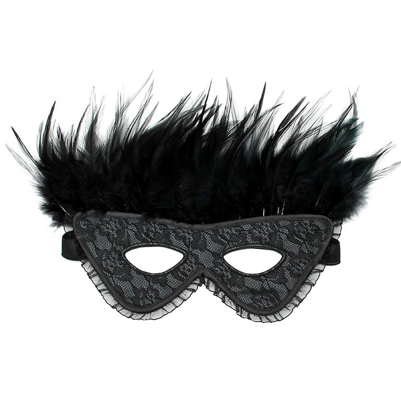 Vibrators, Sex Toy Kits and Sex Toys at Cloud9Adults - Satin Look Feather Mask - Buy Sex Toys Online