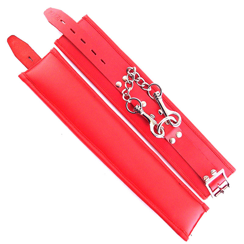Vibrators, Sex Toy Kits and Sex Toys at Cloud9Adults - Rouge Garments Ankle Cuffs Padded Red - Buy Sex Toys Online