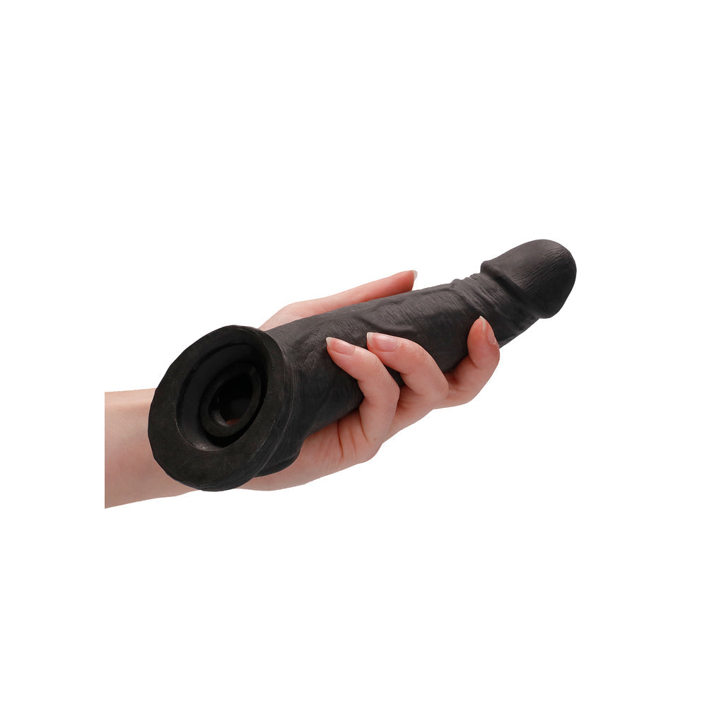 Vibrators, Sex Toy Kits and Sex Toys at Cloud9Adults - RealRock 8 Inch Penis Sleeve Black - Buy Sex Toys Online