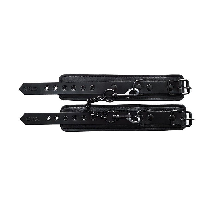 Vibrators, Sex Toy Kits and Sex Toys at Cloud9Adults - Rouge Garments Plain Black Ankles Cuffs - Buy Sex Toys Online