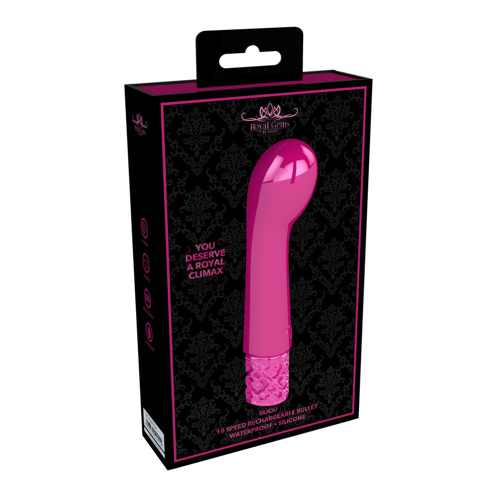 Vibrators, Sex Toy Kits and Sex Toys at Cloud9Adults - Royal Gems Bijou Rechargeable Silicone Bullet Pink - Buy Sex Toys Online