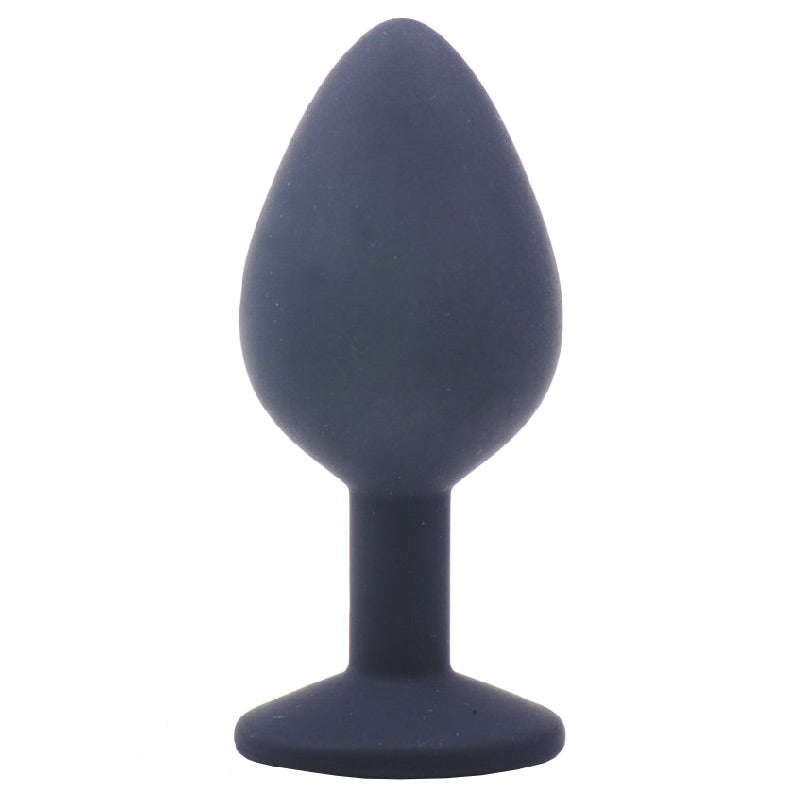 Vibrators, Sex Toy Kits and Sex Toys at Cloud9Adults - Medium Black Jewelled Silicone Butt Plug - Buy Sex Toys Online