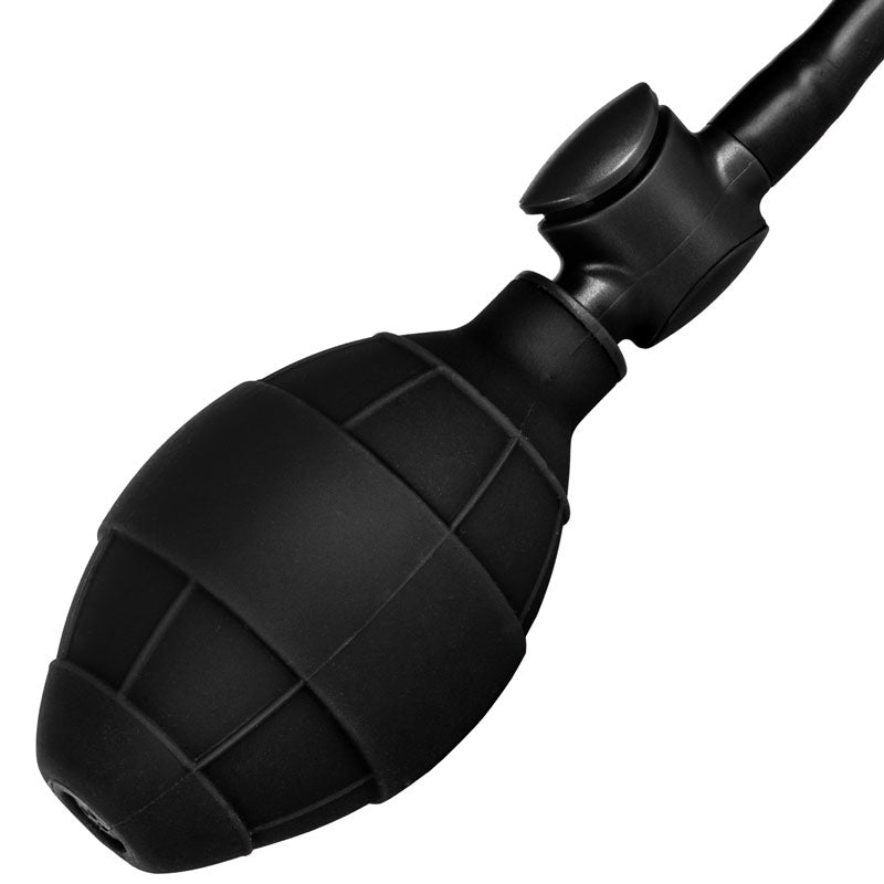 Vibrators, Sex Toy Kits and Sex Toys at Cloud9Adults - Black Booty Call Pumper Silicone Inflatable Medium Anal Plug - Buy Sex Toys Online
