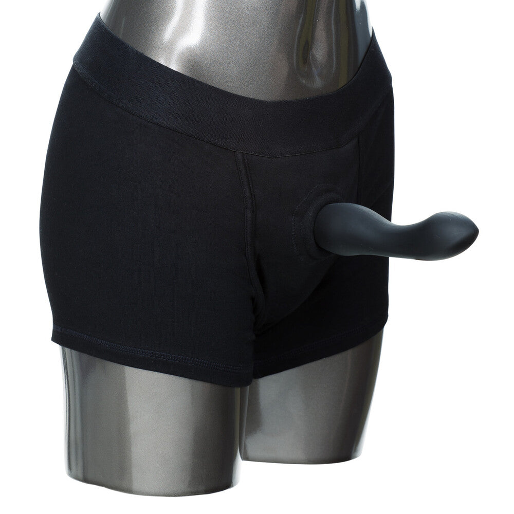 Vibrators, Sex Toy Kits and Sex Toys at Cloud9Adults - Packer Gear Boxer Harness Black Medium to Large - Buy Sex Toys Online
