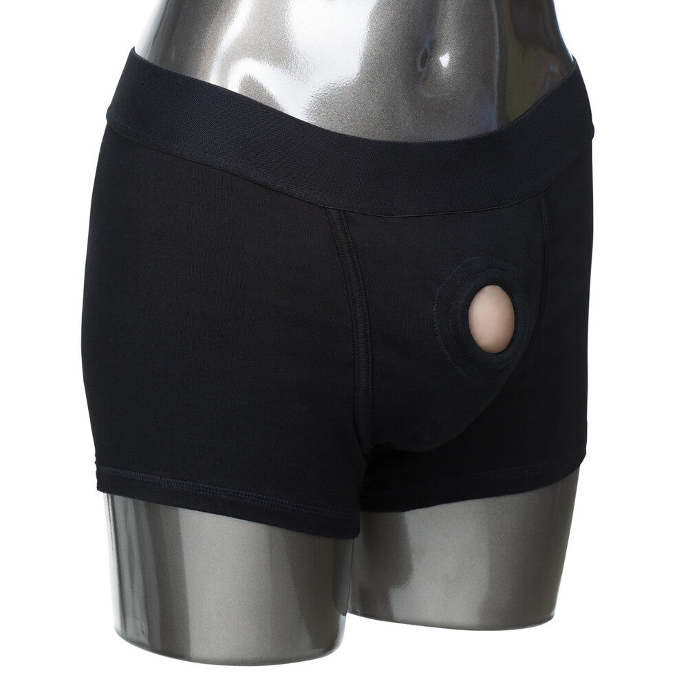 Vibrators, Sex Toy Kits and Sex Toys at Cloud9Adults - Packer Gear Boxer Harness Black Medium to Large - Buy Sex Toys Online