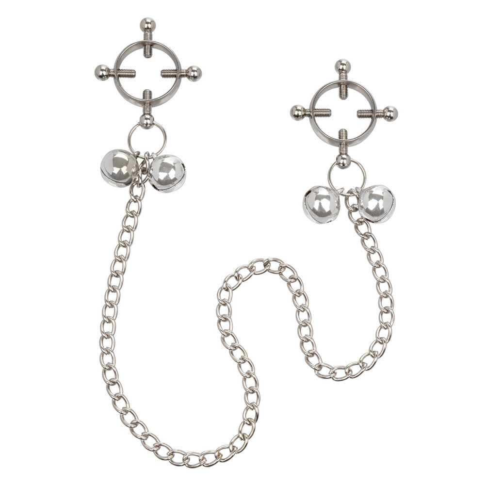 Vibrators, Sex Toy Kits and Sex Toys at Cloud9Adults - Nipple Grips 4 Point Nipple Press With Bells - Buy Sex Toys Online