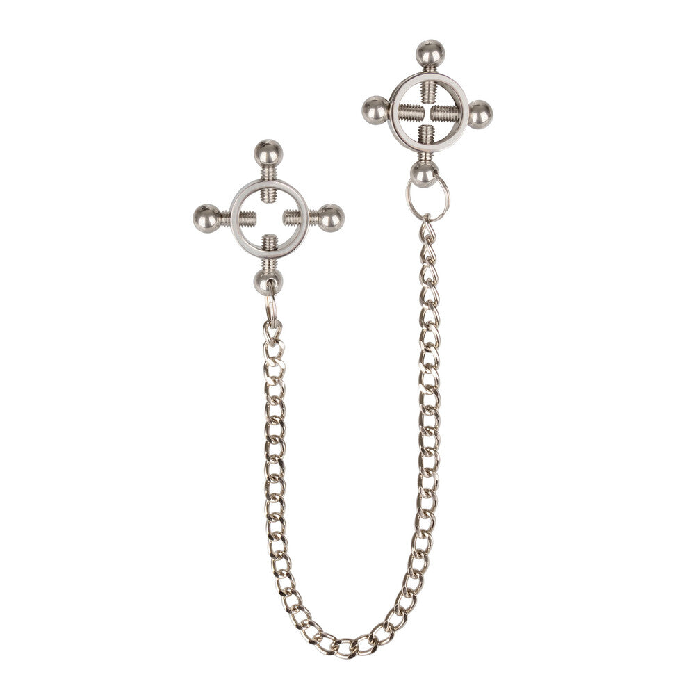 Vibrators, Sex Toy Kits and Sex Toys at Cloud9Adults - Nipple Grips 4 Point Nipple Press With Chain - Buy Sex Toys Online