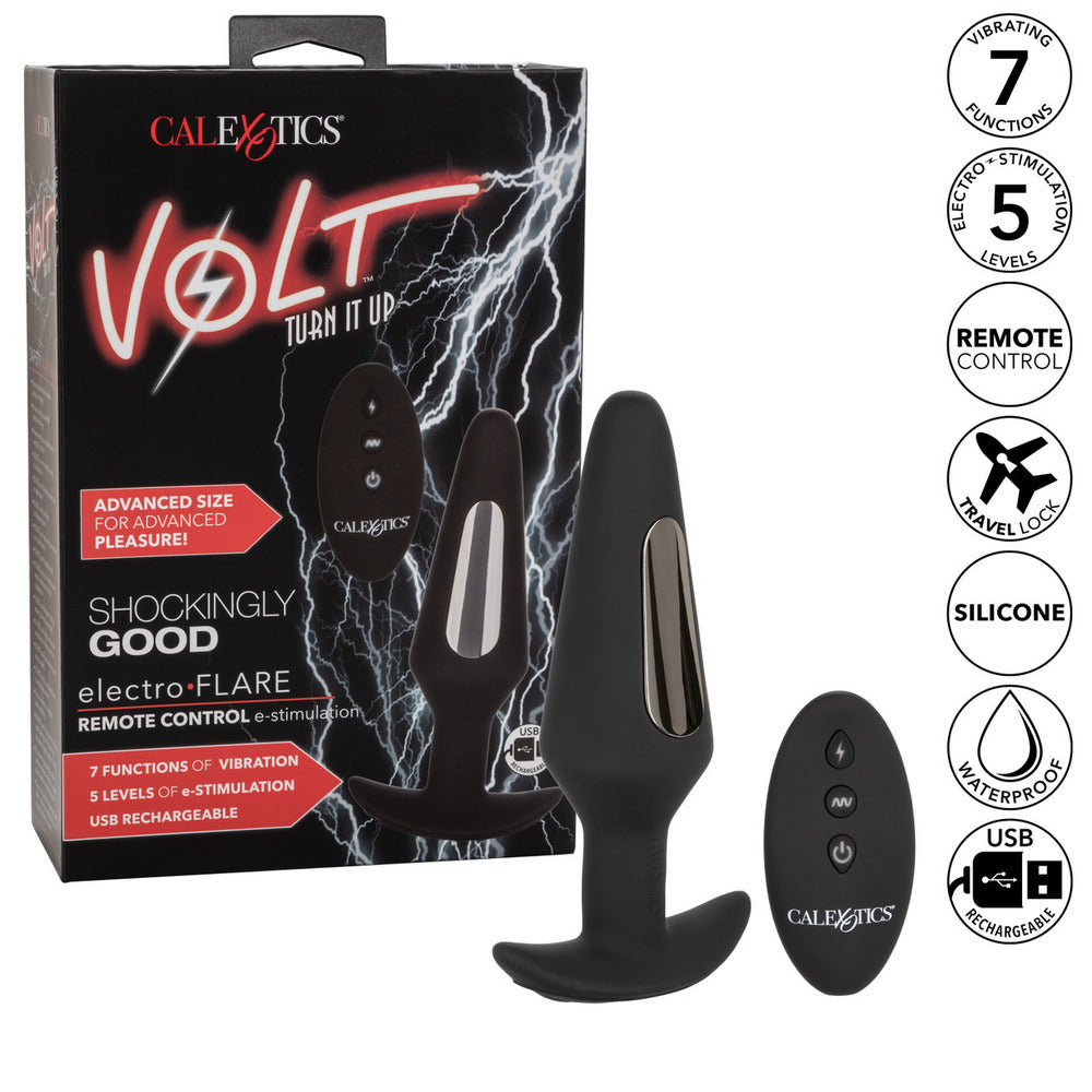 Vibrators, Sex Toy Kits and Sex Toys at Cloud9Adults - Volt Electro Flare EStim Butt Plug - Buy Sex Toys Online