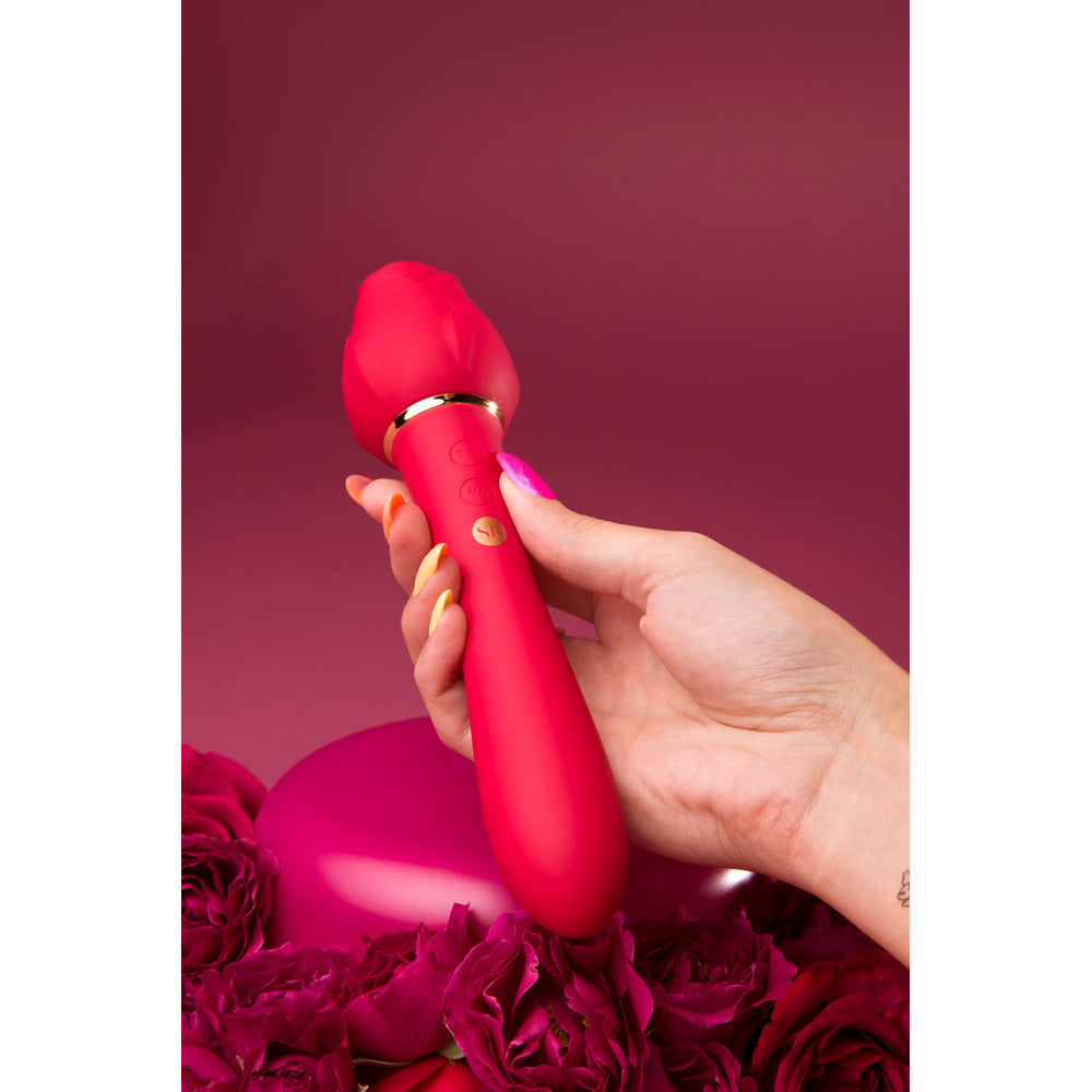 Vibrators, Sex Toy Kits and Sex Toys at Cloud9Adults - Secret Kisses Rosegasm Lingo Dual Ended - Buy Sex Toys Online