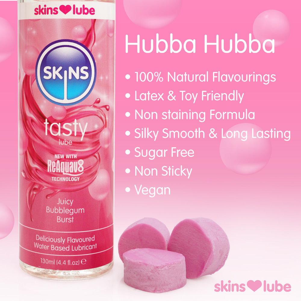 Vibrators, Sex Toy Kits and Sex Toys at Cloud9Adults - Skins Juicy Bubblegum Blast Waterbased Lubricant 130ml - Buy Sex Toys Online