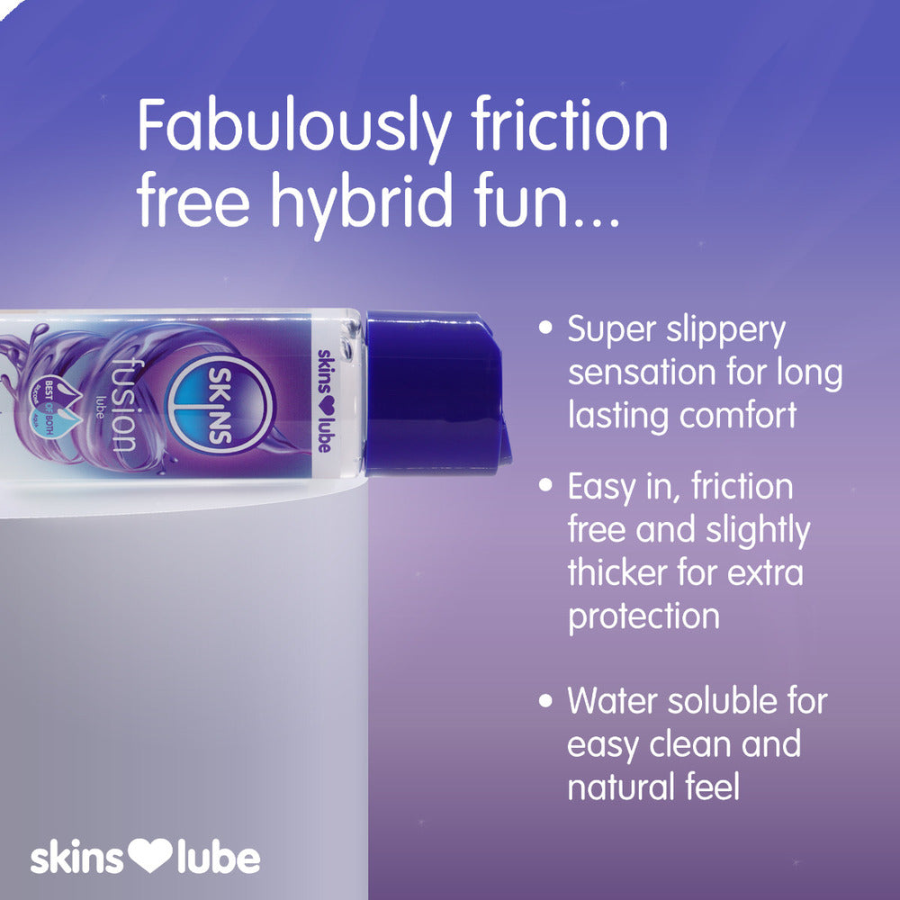 Vibrators, Sex Toy Kits and Sex Toys at Cloud9Adults - Skins Fusion Hybrid Silicone And Waterbased Lubricant 130ml - Buy Sex Toys Online